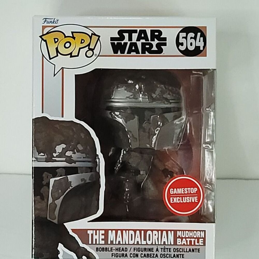 Funko Pop! Star Wars The Mandalorian Mudhorn Battle #564 GameStop Exclusive NEW